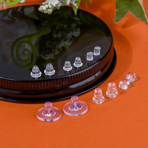 Earring Backs Replacements,6 Styles Silicone Earring Backs for Droopy Ears