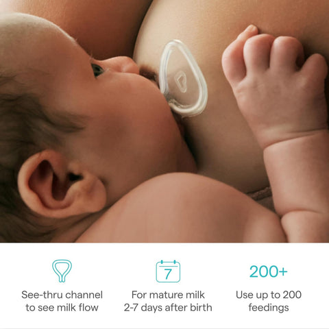 Munchkin Flow 24mm Nipple Shield for Breastfeeding Newborns