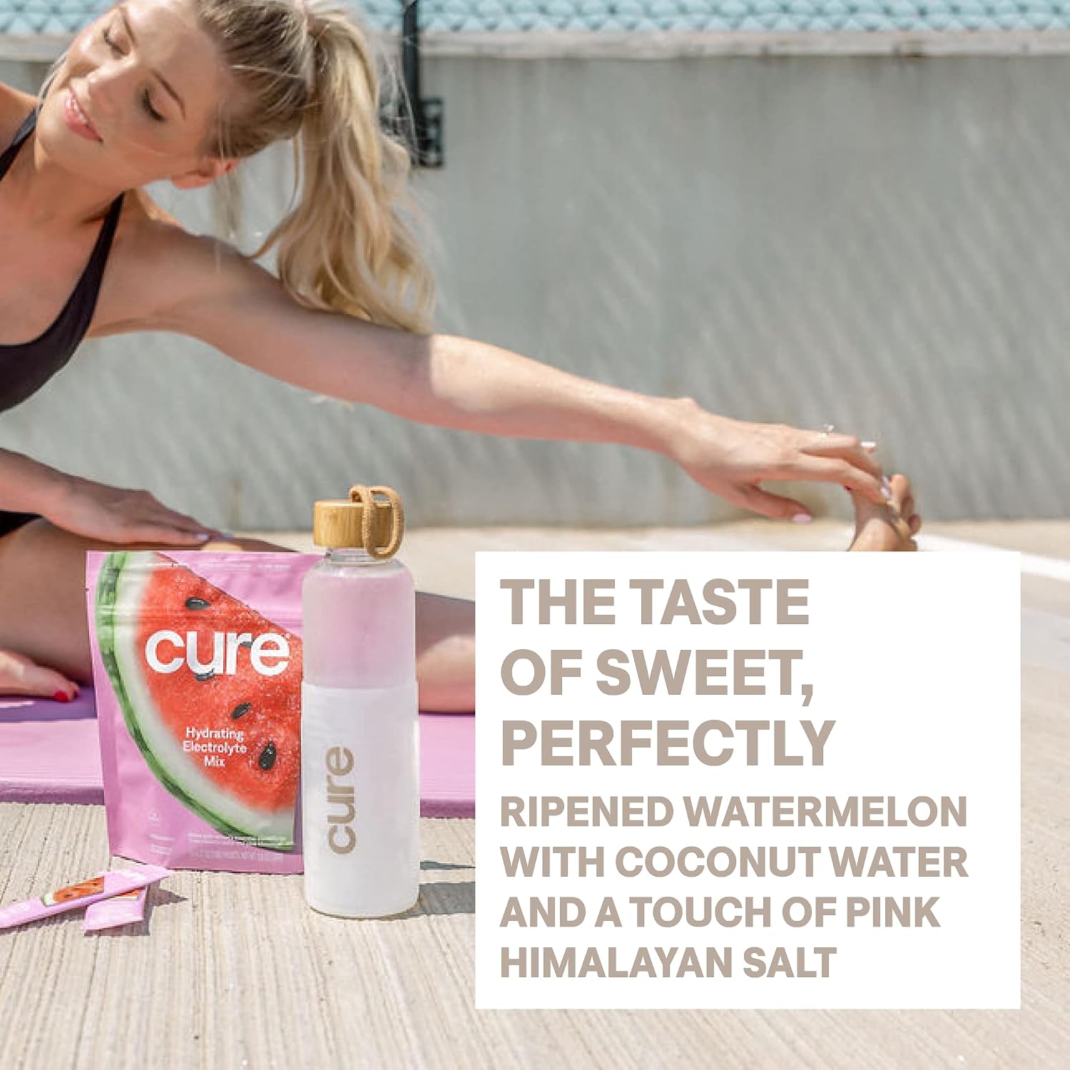 Cure Hydration - Electrolyte Drink Powder Watermelon 14 Packets