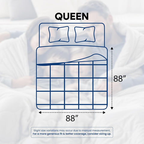 Utopia Bedding Duvet Insert, Comforters Queen Size 88 x 88 Inches, White
