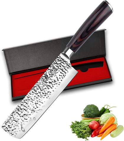 imarku Nakiri Knife 7 Inch,Razor Sharp Japanese Kitchen knife Chef Knife