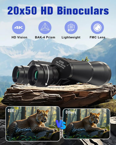 20x50 Binoculars for Adults High Powered