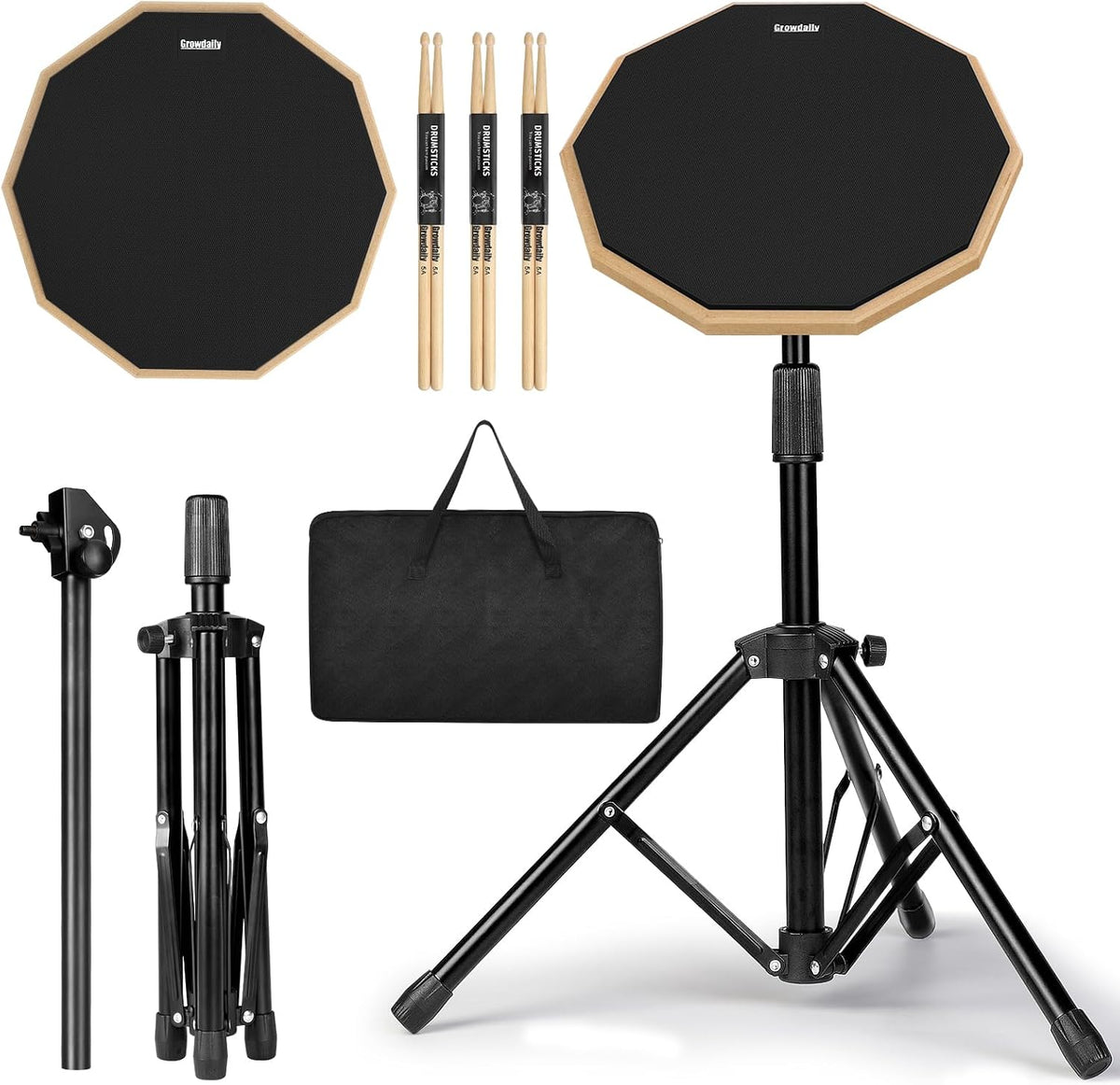 Drum Practice Pad Snare Drum Stand Set 12 In