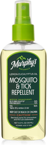 Murphy's Naturals Mosquito & Tick Bug Repellent Spray, 4 fl oz (Pack of 1)
