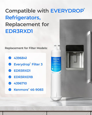 Waterdrop EDR3RXD1 Water Filter Replacement for Everydrop® Filter 3, 2 Pack