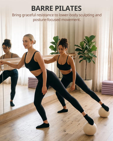 Trideer 9-Inch Pilates Ball, Small Exercise Ball Pilates Equipments for Yoga, Physical Therapy, Pregnancy, Postpartum, Core Training, Balance, Stability and Stretching