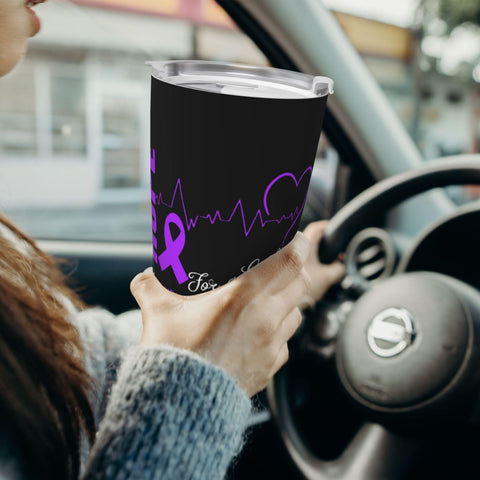 vrilu Hope For A Cure Lupus Awareness Tumbler Cup 20oz Double Wall Vacuum Insulated Coffee Cup