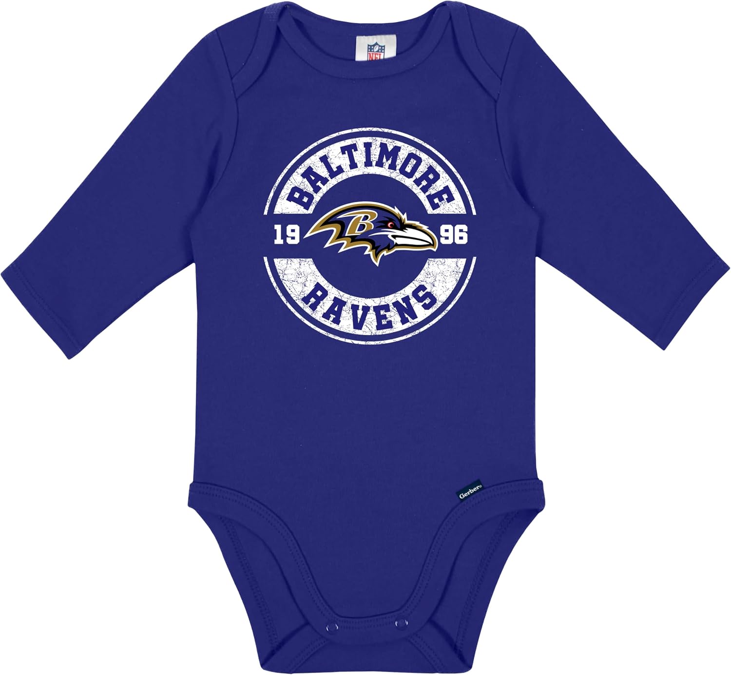 Gerber NFL Baby 2-Pack Long Sleeve Onesie Bodysuit