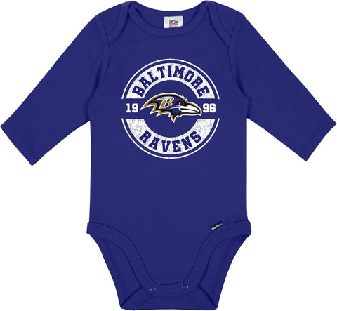 Gerber NFL Baby 2-Pack Long Sleeve Onesie Bodysuit