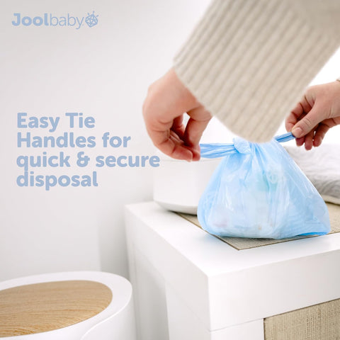 Jool Baby Diaper Disposable Bags (450 Count) - Lavender-Scented, Easy to Tie – Great for At Home & On the Go