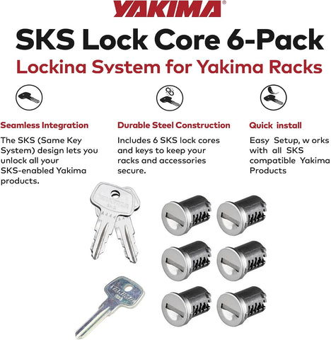 YAKIMA - SKS Lock Cores for Yakima Car Rack System Components