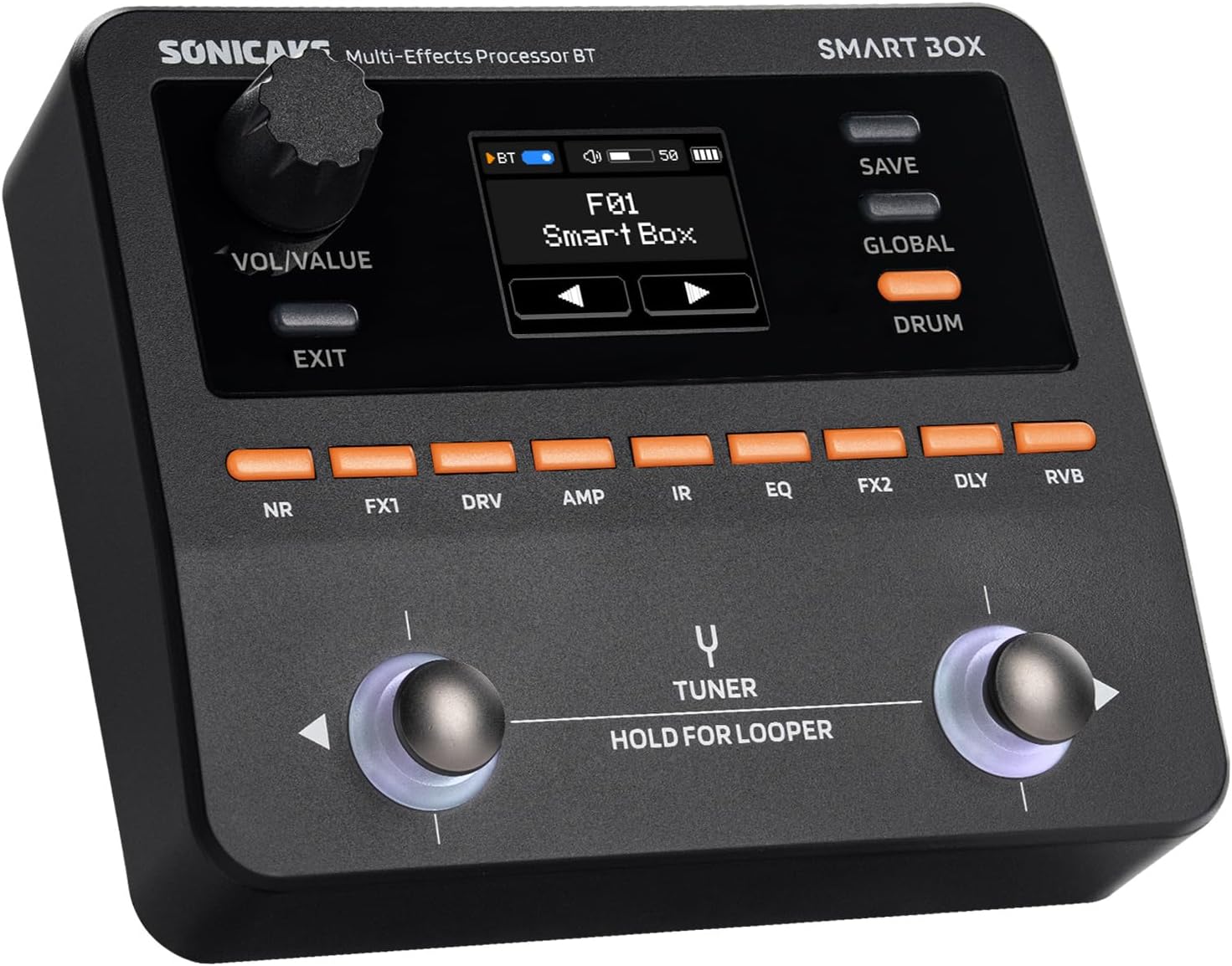 SONICAKE QME-20 Smart Box - Multi Effects Pedal for Guitar 130+ Effects