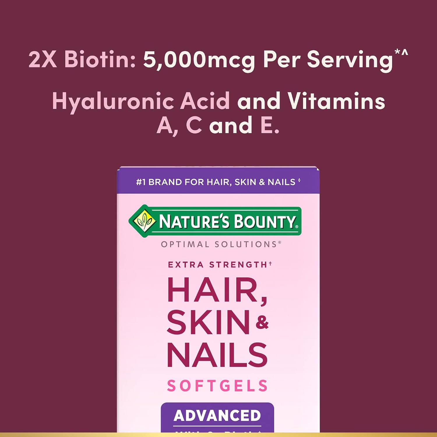 Nature's Bounty Advanced Hair, Skin & Nails, 150 Rapid Release Softgels