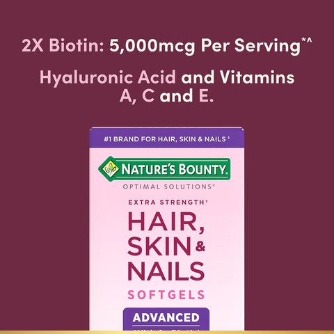 Nature's Bounty Advanced Hair, Skin & Nails, 150 Rapid Release Softgels