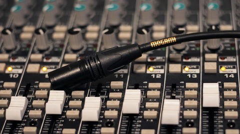 Mogami Gold Studio 02 XLR to XLR Quad Conductor Patch Cable 2 feet with Gold Contacts, XLRM-XLRF Connectors, Pro Audio Noise-Free
