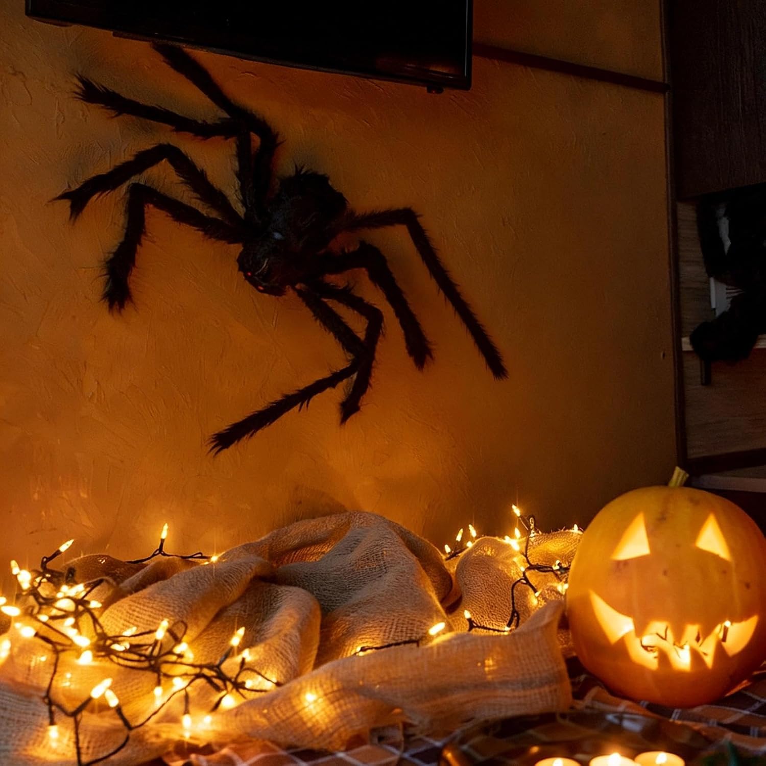 Colovis 6 Pcs Large Scary Halloween Spider Decorations for Outdoor, Yard
