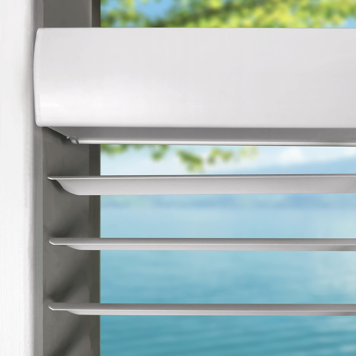Calyx Interiors 1“ Mini Blinds, 35.5“W x 60“H, White, Light Filtering