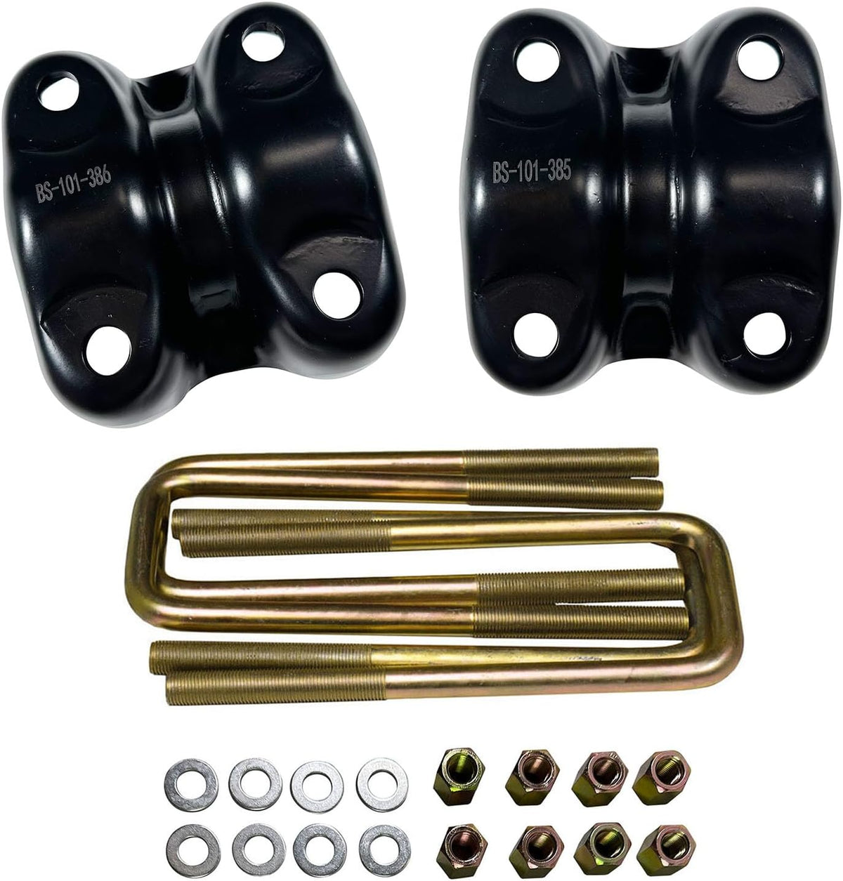 15592585 15592586 Rear Suspension Leaf Spring Axle U-bolt Plate and U bolts 2.5" Wide Leaf Springs 8.75" Long For 1988-1998 Chevy GMC Tahoe Yukon C1500 K1500
