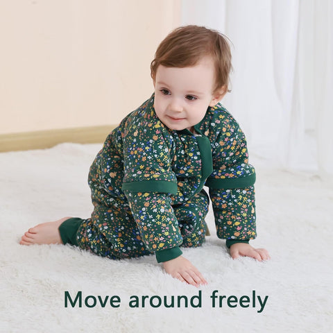 Mosebears Cotton Toddler Sleep Sack with Feet 2.5 TOG Ultra Soft Toddler Sleeping Sack Walker Wearable Blanket