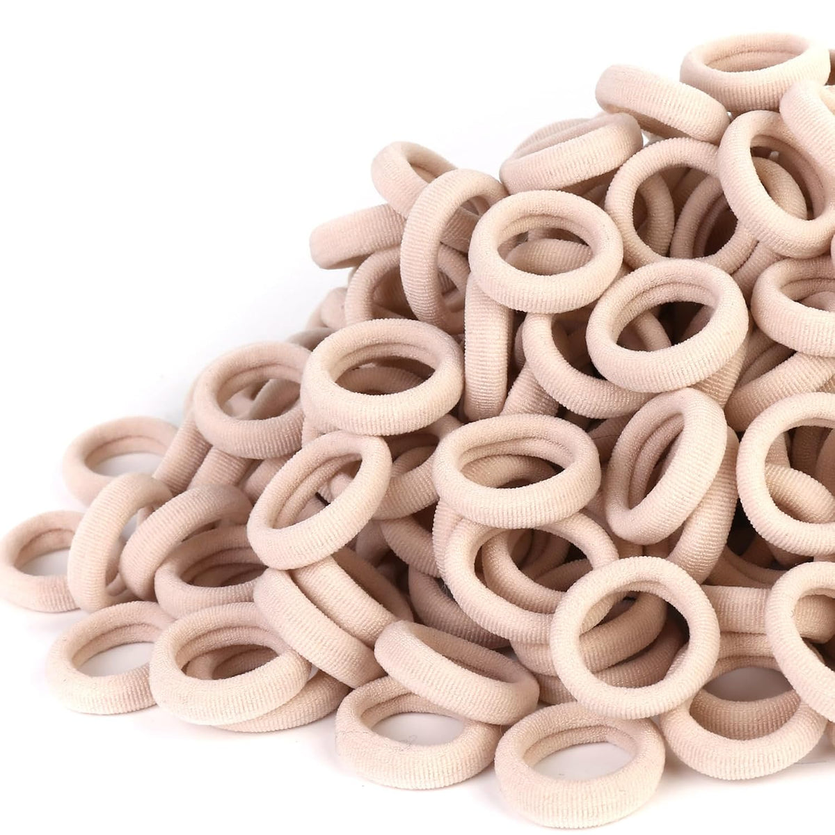 Qarwayoc Blonde Toddler Hair Ties, No damage, Seamless, Blonde, 1.0 inch