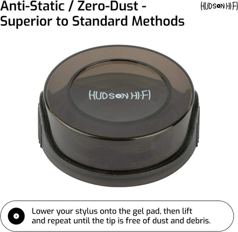 Hudson Hi-Fi Stylus Cleaner Gel – Restores Sound Quality – Anti-Static, Zero-Dust Record Player Needle Cleaner – Reusable Gel Bubble – Safe for All Turntable Record Players