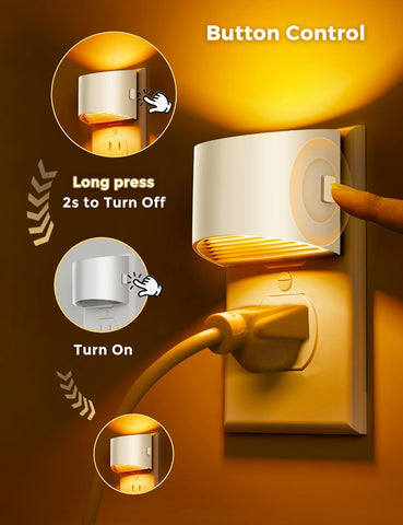 L LOHAS LED Night Light, Night Lights Plug into Wall with Dusk to Dawn