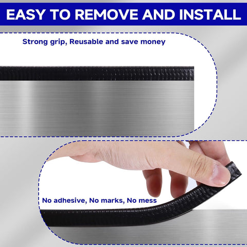 Rubber Edge Trim, U Channel Edge Trim with Metal Clips Edge Guard Protector, PVC Rubber Seal Strip for Sheet Metal, Car Doors, Hatches, Table Corners, Fit 3/64" to 1/4"(1.2mm-6.4mm), 32Ft, Black