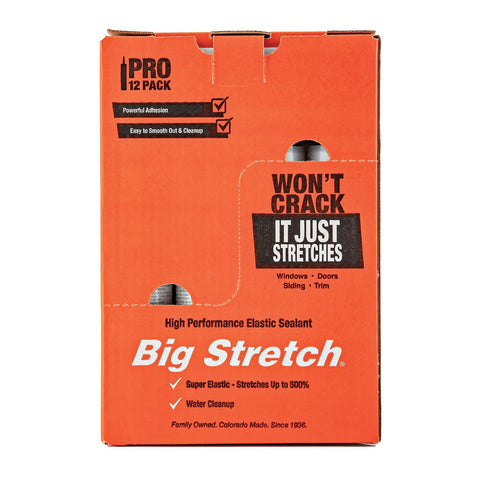 Sashco - BIG-P-WT-12 Big Stretch Acrylic Latex High Performance Caulking Sealant, 10.5 Ounce Cartridge, Woodtone (Pack of 12)