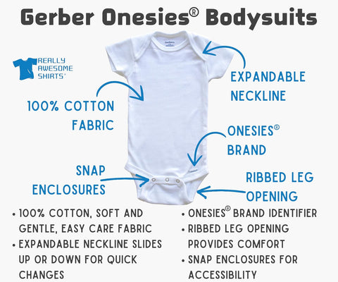 Really Awesome Shirts If You Think I'm Cute You Should See My Godfather Funny Baby Bodysuit - Godchild Christening Gift
