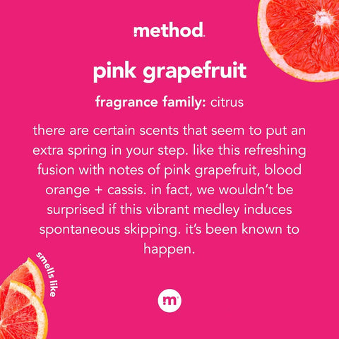 method All-Purpose Cleaning Wipes, Pink Grapefruit, 70 Count, 6 Pack