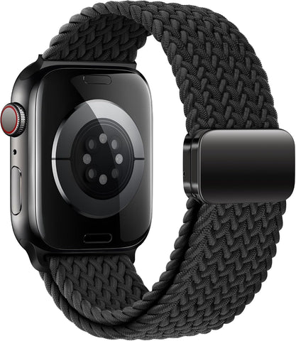 Mazoft Braided Bands With Magnetic Clasp Compatible with Apple Watch Band 38mm 40mm 41mm 42mm 44mm 45mm 46mm 49mm；Nylon Sport Loop Strap for iWatch Ultra 3 & 2 Series 11 10 9 8 7 6 SE 5 4 3 Women Men