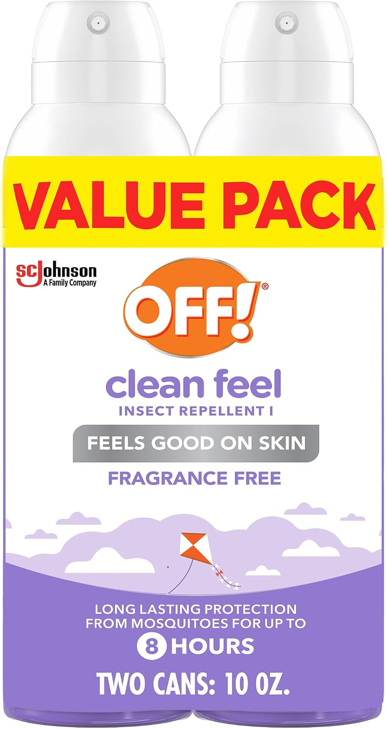 OFF! Clean Feel Picaridin Insect & Mosquito Repellent Bug Spray, 5 oz, 2 pk
