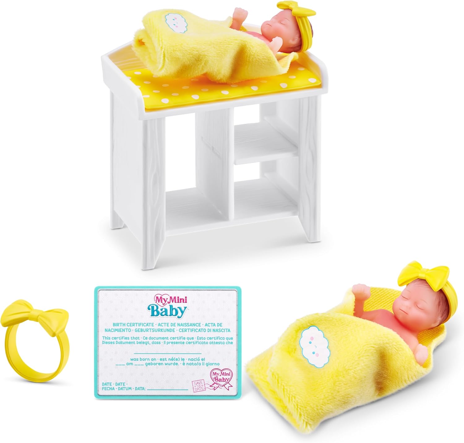 5 Surprise My Mini Baby Series 1 (2 Pack) by ZURU, Collectible Mystery Capsule, Toy for Girls, Realistic Miniature Baby, Playset and Accessories
