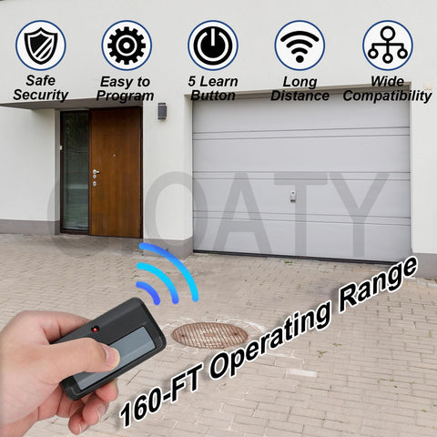 1 for Chamberlain Craftsman LiftMaster Garage Door Opener Remote Replacement, Replaces 891LM 893LM 893MAX 370LM 371LM 373LM 971LM 973LM, no Wait Wireless Remote Keyless Entry, Safe Security