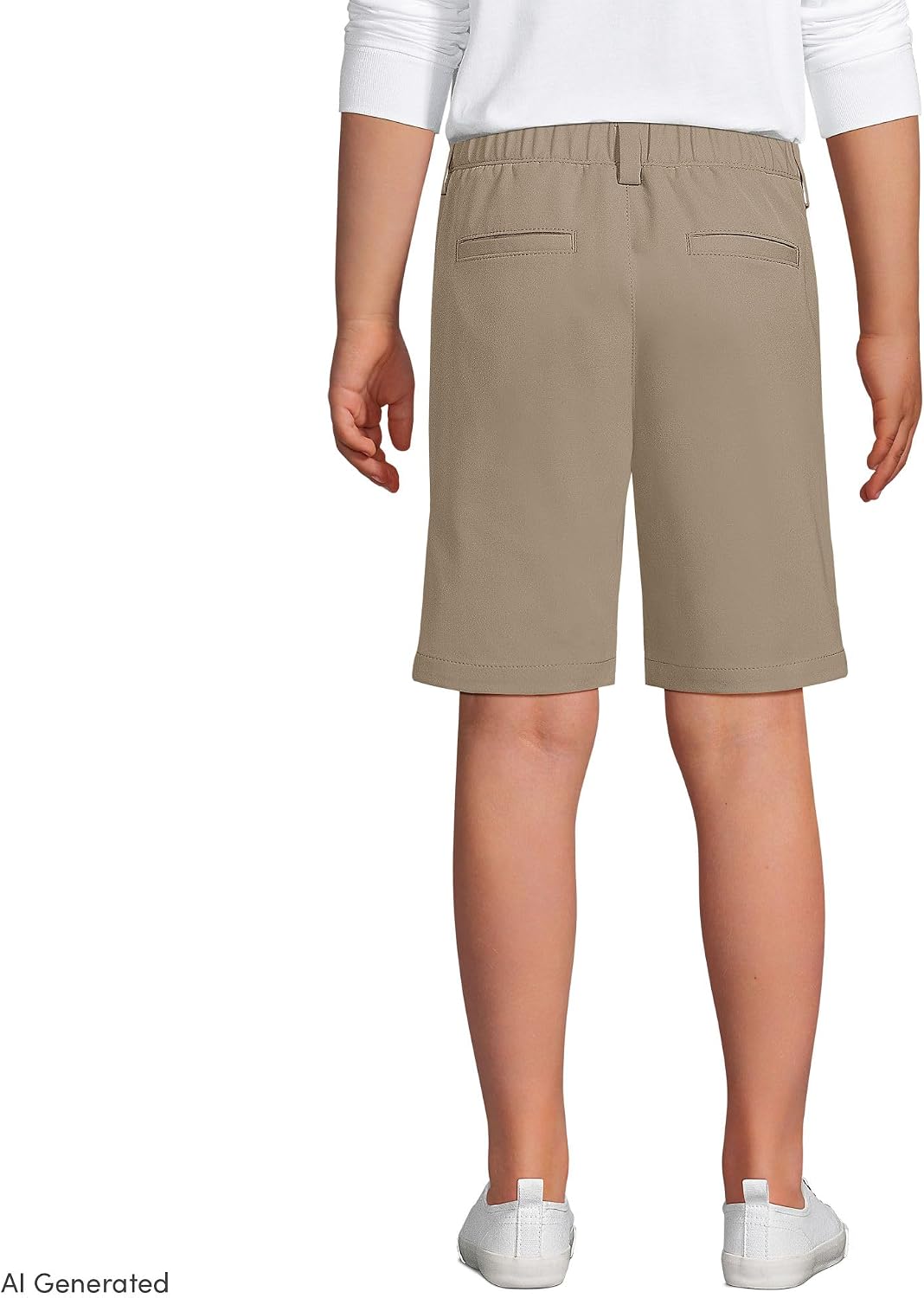 Lands' End School Uniform Boys Active Chino Shorts