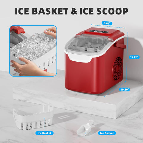 Antarctic Star Countertop Ice Maker, Portable Ice Machine