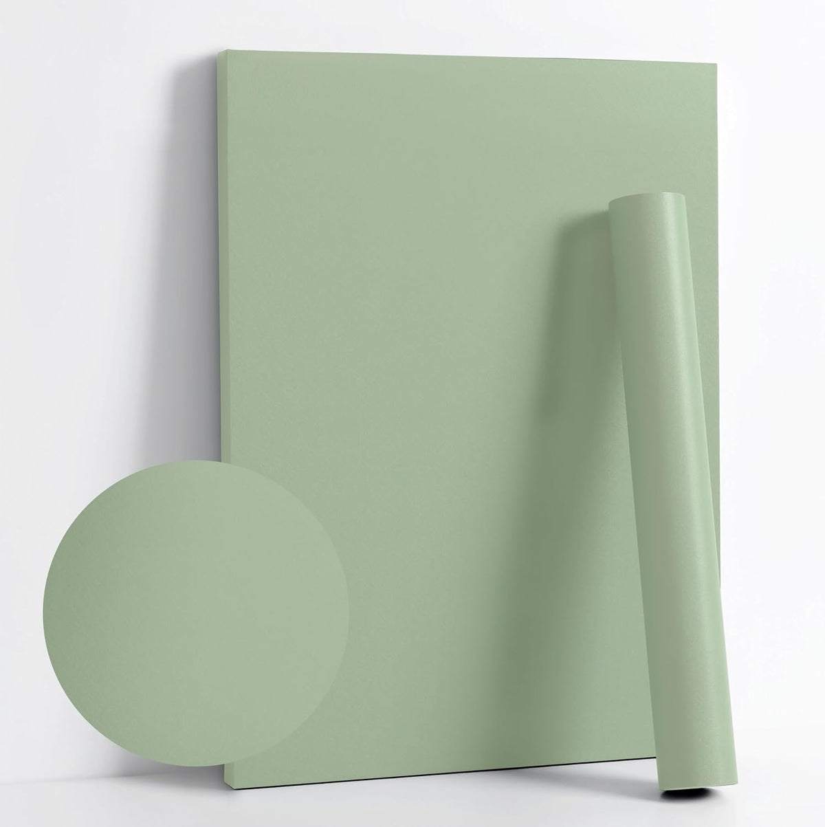 Dimoon 78.7''x17.3'' Green Skin Peel and Stick Wallpaper Contact Paper Modern Self Adhesive Wall Paper Removable Renter Friendly Textured Solid Color Vinyl Roll (78.7''x17.3'',Light Green Skin)