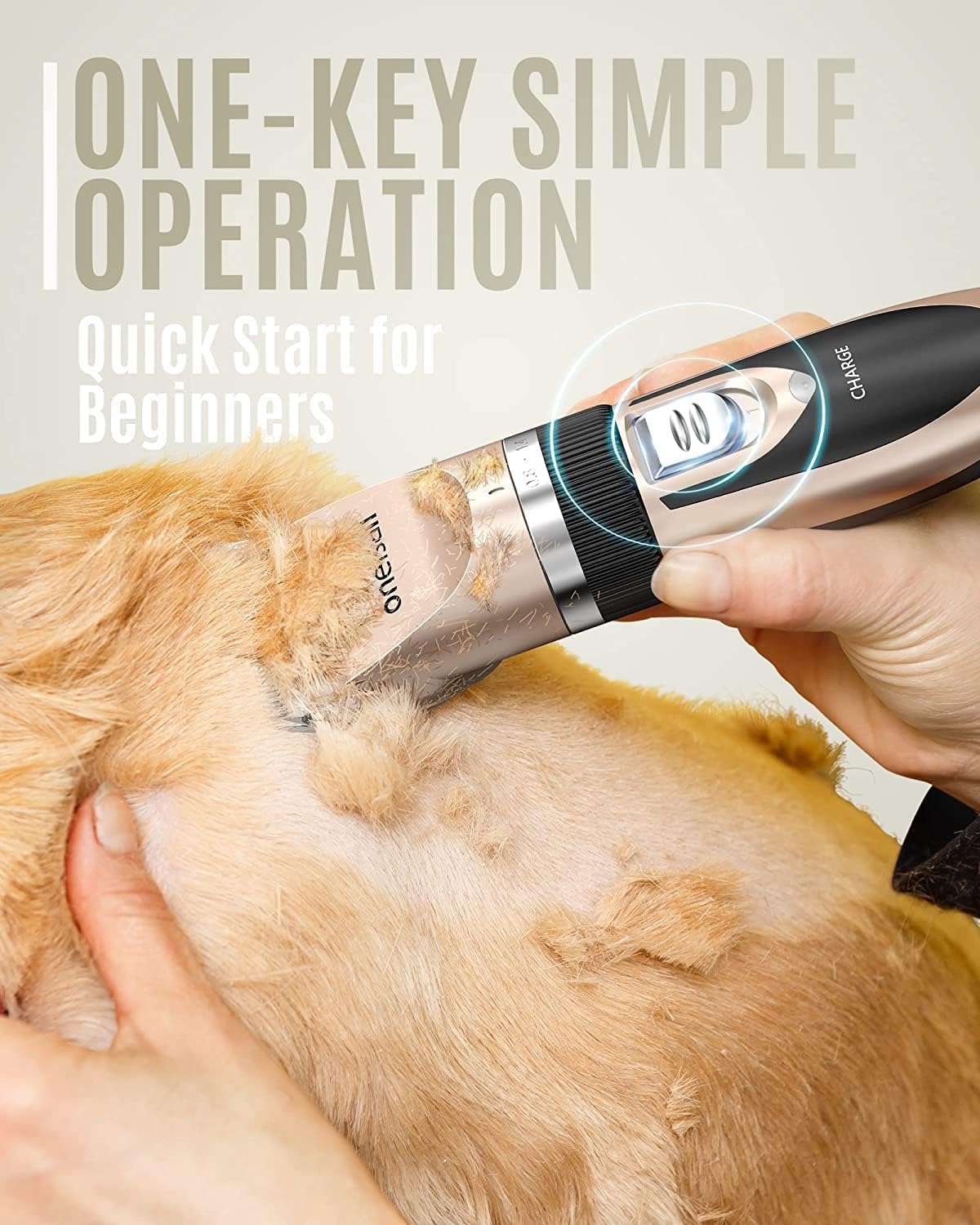 oneisall Low Noise Dog Clippers Grooming Kit for Dogs Cats Pets