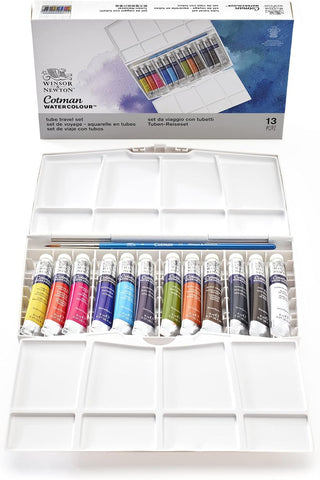 Winsor & Newton Cotman Watercolor Paint Set, 20 Colors, 5ml (0.17-oz) Tubes