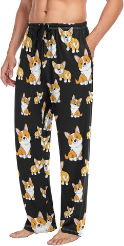 Men's Straight-Fit Pajama Pant Jersey Sleep Pjs Bottoms