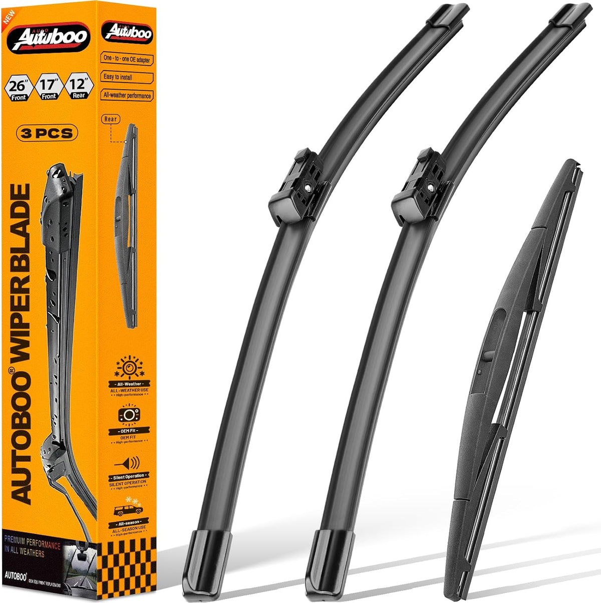 AUTOBOO Windshield Wiper Blade Replacement for Honda HR-V HRV 2023-2025