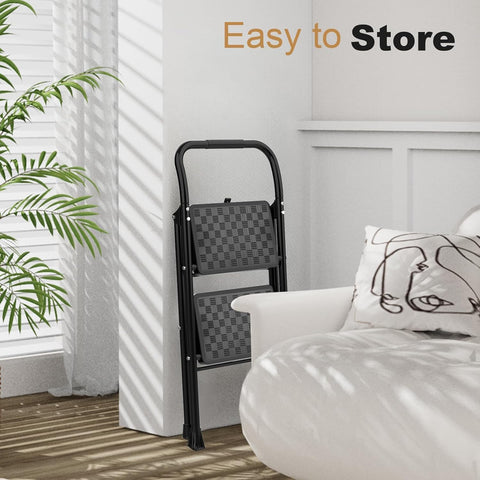 HBTower 2 Step Ladder, Step Stool for Adults