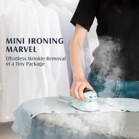 PIOMATIC Travel Iron Mini with Steam for Clothes with Dual Voltage