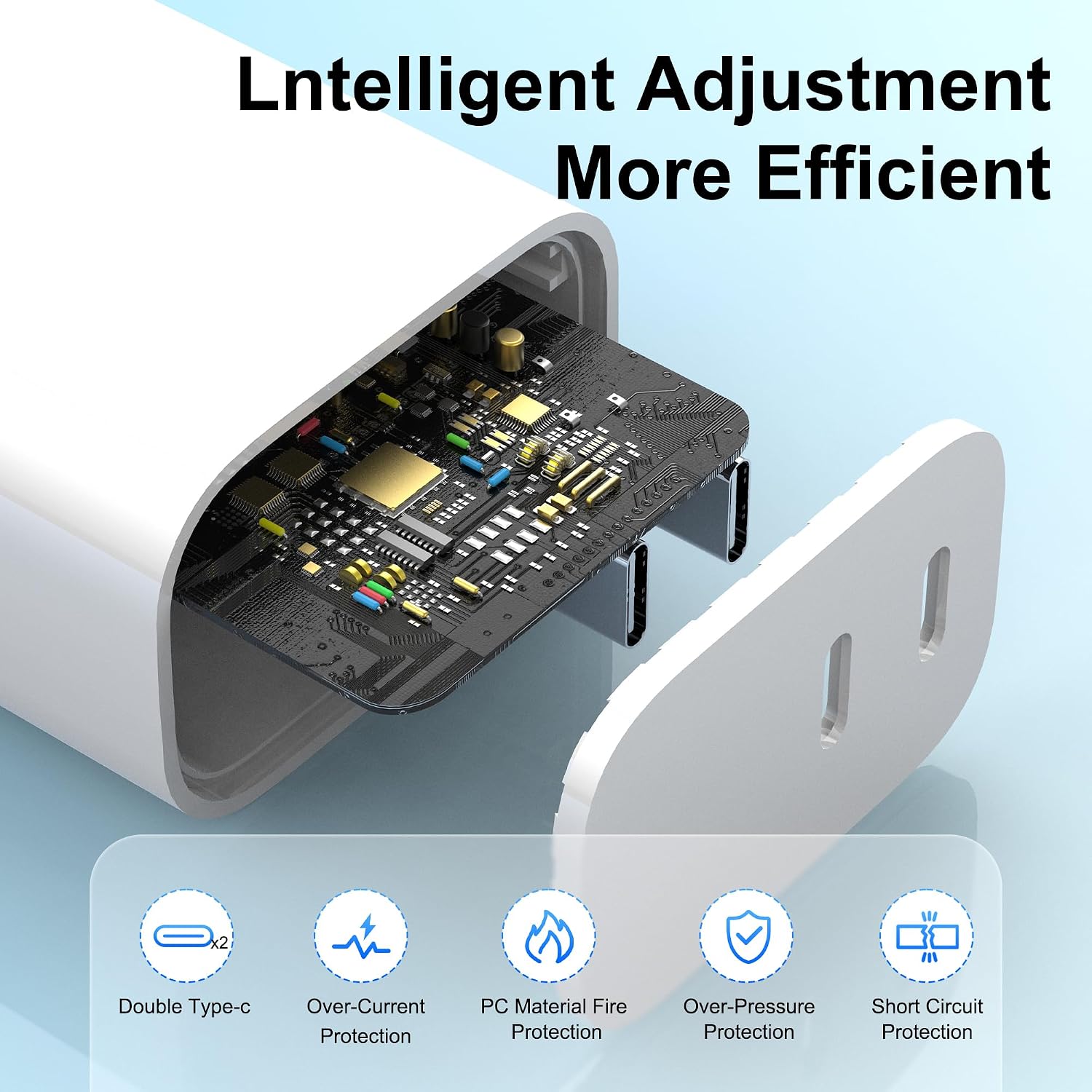 USB C Charger Block 3 Pack, Dual Port 20W Fast Wall Plug