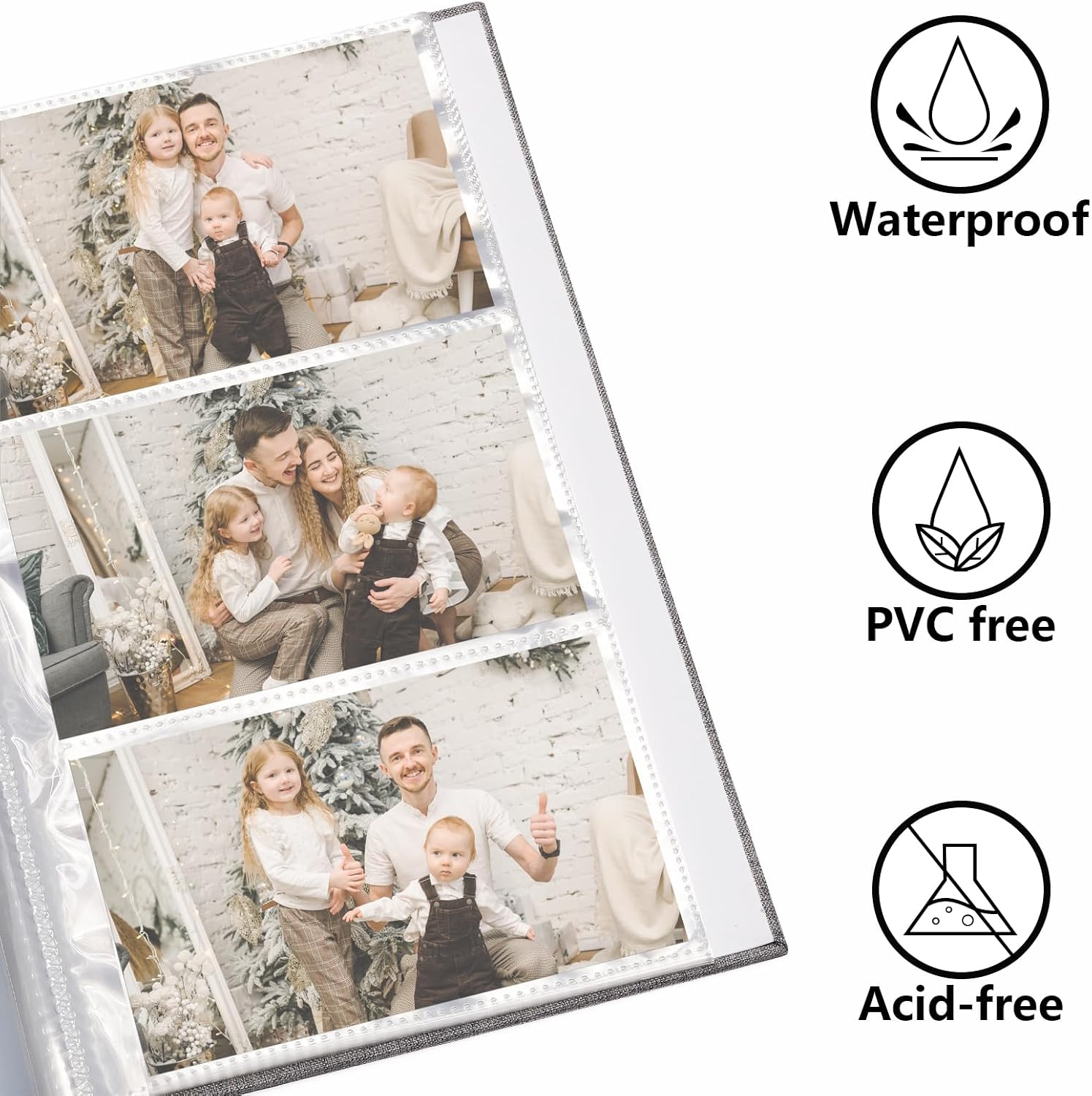 Vienrose 4x6 Photo Album, 2 Pack, 600 Photos, Red