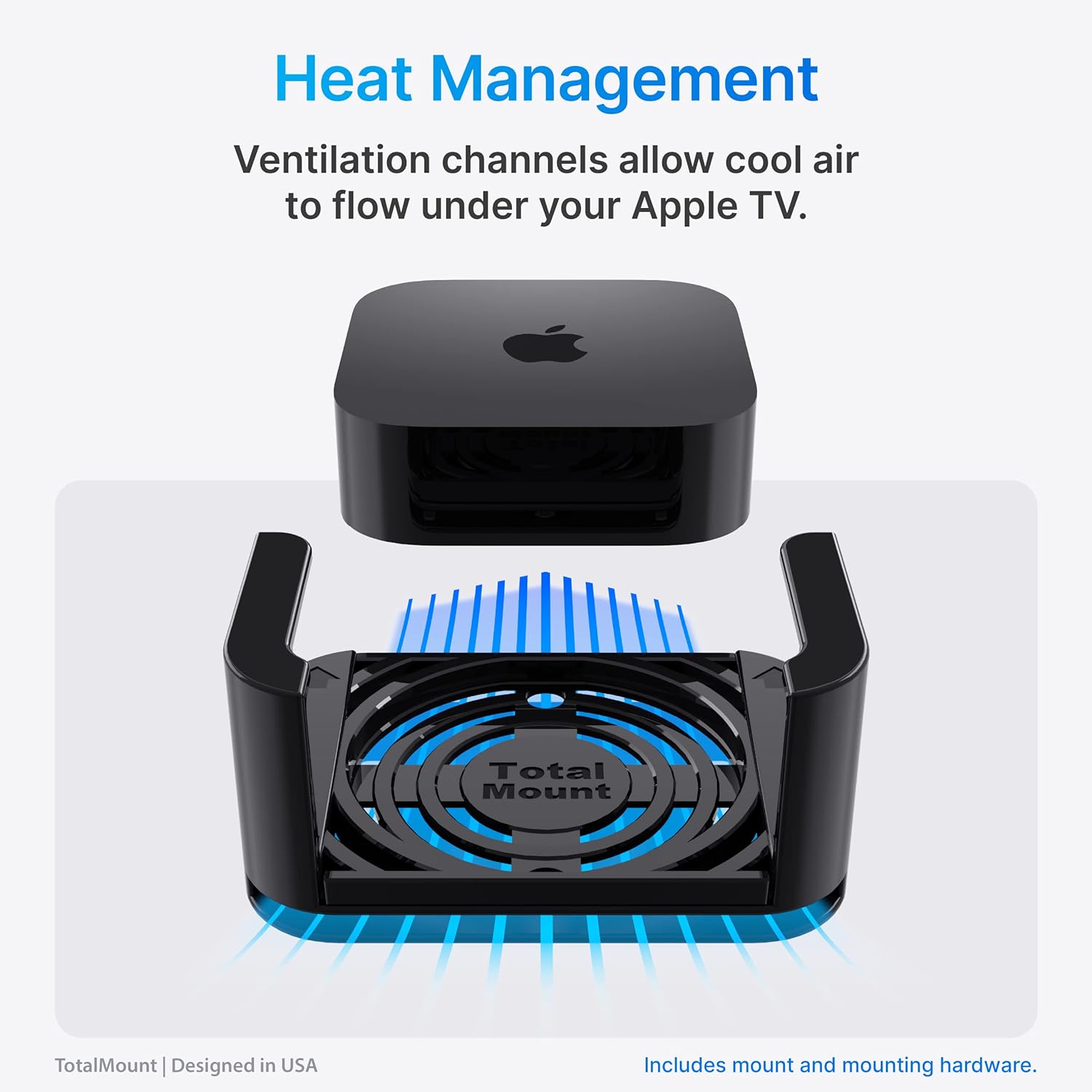 TotalMount for Apple TV – Fits All Models, Heat Management, Premium Quality