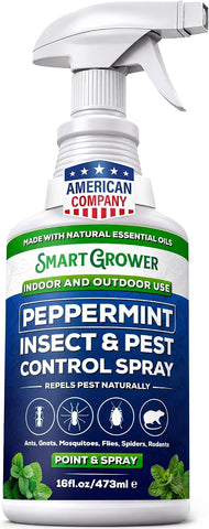 Peppermint Oil Spray for Rodents, Insects, Pest Control. Ready to Use 16oz