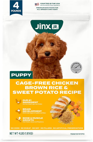Jinx Puppy Dry Dog Food - Real Chicken, Brown Rice & Sweet Potato, 4lb