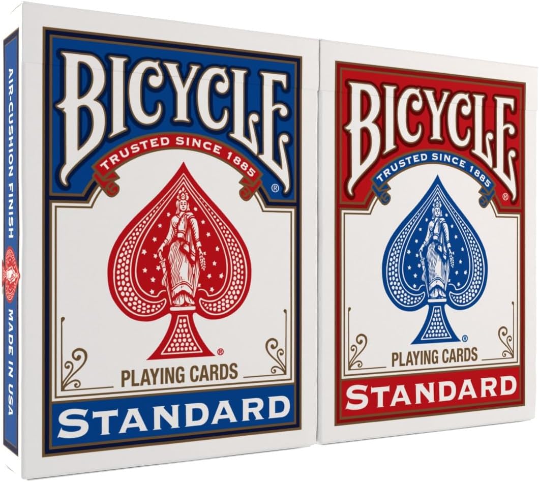 Bicycle Playing Cards 2 Pack Standard Poker Size Red and Blue