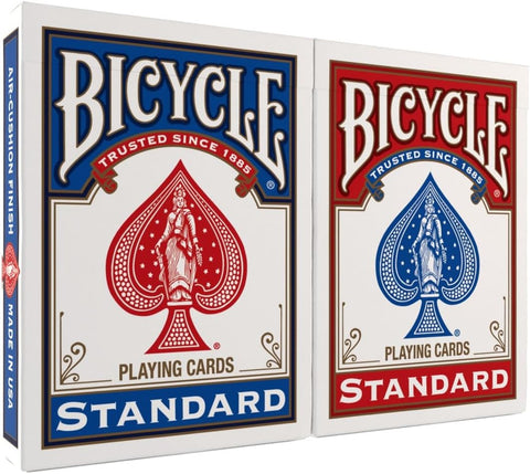 Bicycle Playing Cards 2 Pack Standard Poker Size Red and Blue